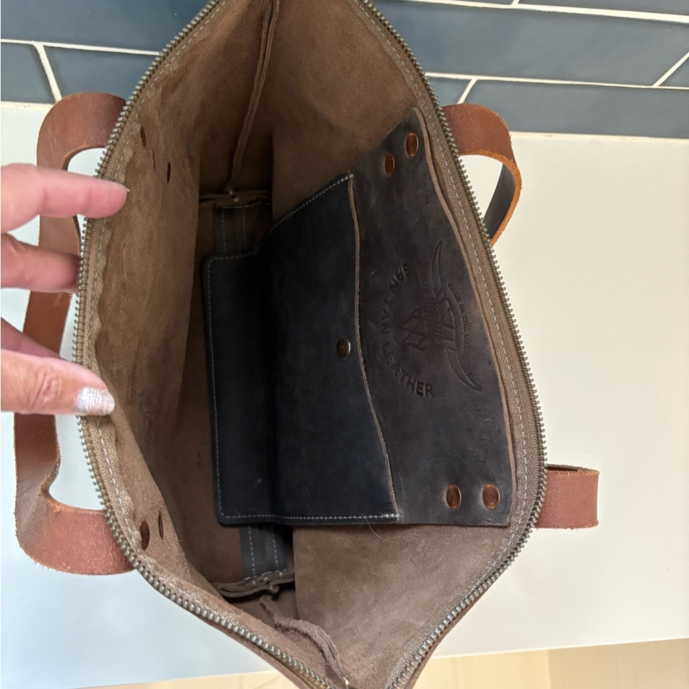 San Tan Leather Tote Bag - Picture 6 of 7